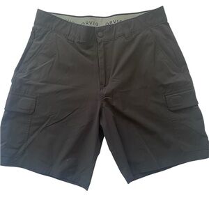 Orvis Men's Black/Charcoal Cargo Ultralight Quick Dry Hiking Fishing Shorts